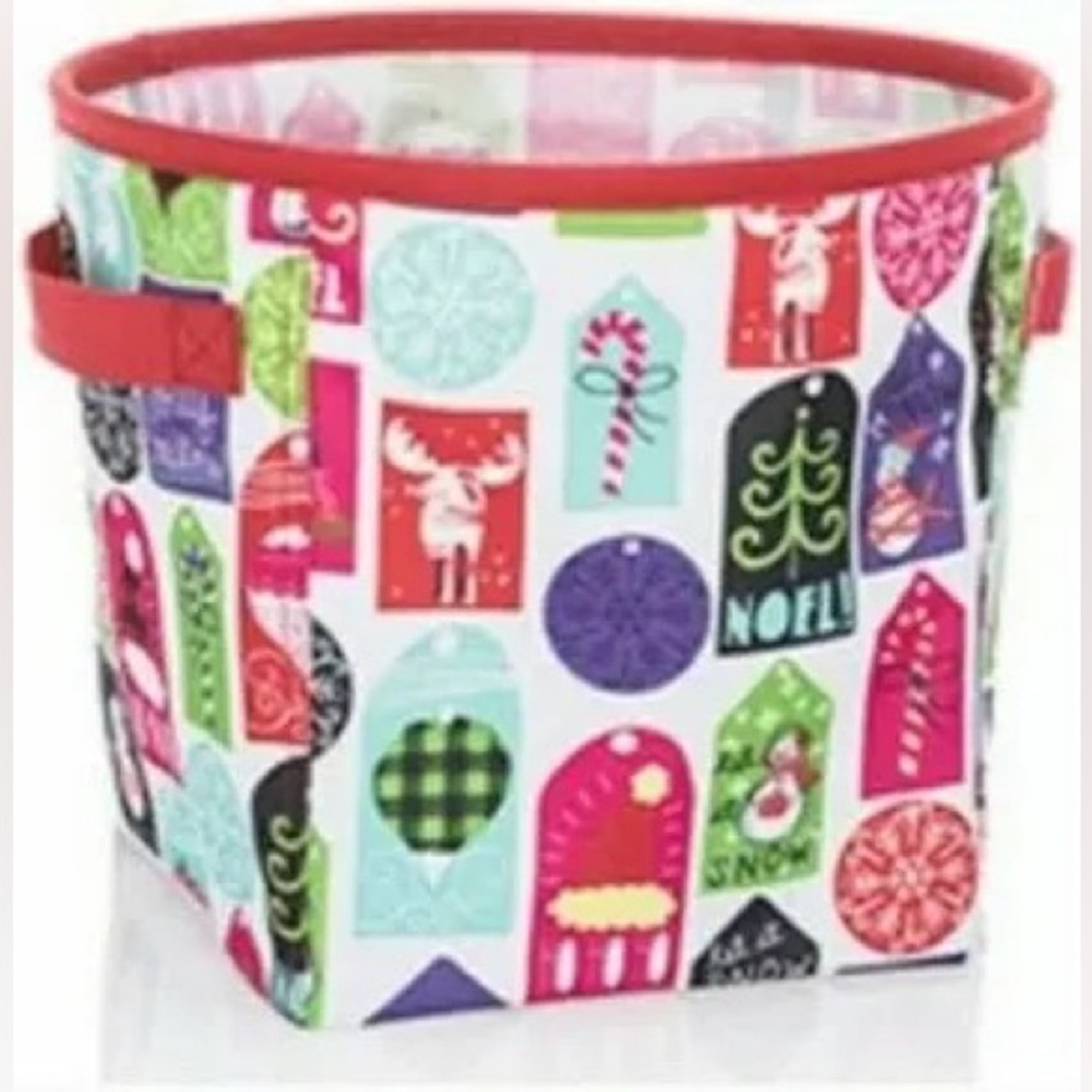 Mini Storage Bin Hello Holiday